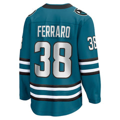 NHL Teal Mario Ferraro San Jose Sharks Fanatics Home Breakaway Player Jersey