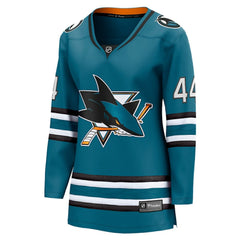 NHL Teal Marc-Edouard Vlasic San Jose Sharks Fanatics Women's Home Breakaway Player Jersey