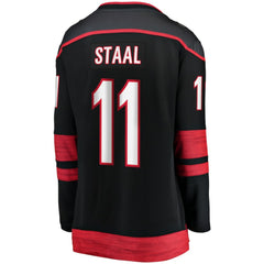 NHL Black Jordan Staal Carolina Hurricanes Fanatics Women's Home Captain Patch Breakaway Player Jersey