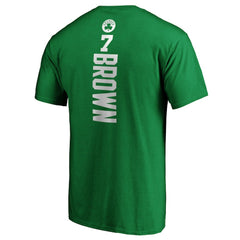 NBA Jaylen Brown Boston Celtics Playmaker Name & Number Logo T-Shirt