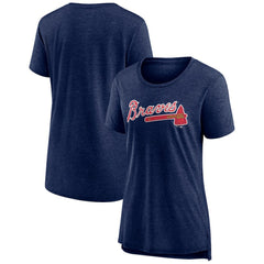 MLB Atlanta Braves Women's Official Wordmark Tri-Blend T-Shirt