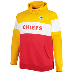 Big & Tall Current Colorblock Raglan Fleece Pullover Hoodie - Kansas City Chiefs