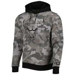 NBA Chicago Bulls Hugo Boss Camo Pullover Hoodie