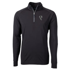 Cutter & Buck Adapt Eco Knit Stretch Recycled Big & Tall Quarter-Zip Throwback Pullover Top - Atlanta Falcons