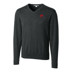 Cutter & Buck Throwback Logo Lakemont Tri-Blend Big & Tall V-Neck Pullover Sweater - Buffalo Bills