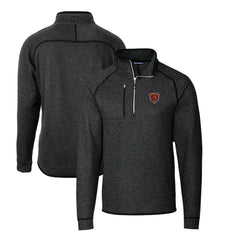 Cutter & Buck Mainsail Sweater-Knit Big & Tall Half-Zip Pullover Jacket - Chicago Bears