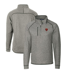 Cutter & Buck Mainsail Sweater-Knit Big & Tall Half-Zip Pullover Jacket - Chicago Bears