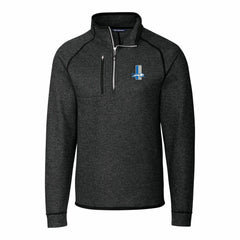 Cutter & Buck Mainsail Sweater-Knit Big & Tall Half-Zip Pullover Jacket - Detroit Lions
