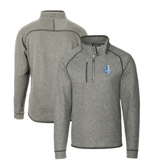 Cutter & Buck Mainsail Sweater-Knit Big & Tall Half-Zip Pullover Jacket - Detroit Lions
