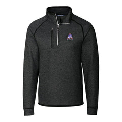 Cutter & Buck Mainsail Sweater-Knit Big & Tall Half-Zip Pullover Jacket - New England Patriots