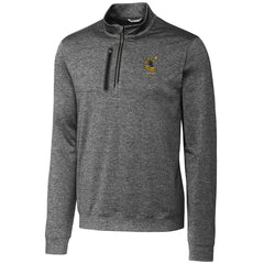 Cutter & Buck Stealth Heathered Big & Tall Throwback Logo Quarter-Zip Pullover Top - Pittsburgh Steelers