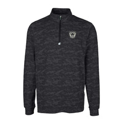 Cutter & Buck Throwback Logo Big & Tall Traverse Camo Print Stretch Quarter-Zip Pullover Top - Las Vegas Raiders