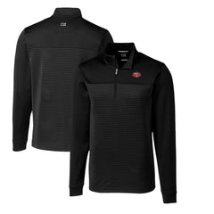 Cutter & Buck Throwback Logo Traverse Stripe Stretch Quarter-Zip Big & Tall Pullover Top - San Francisco 49ers