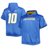 Justin Herbert Big & Tall Short Sleeve Pullover Hoodie - Los Angeles Chargers
