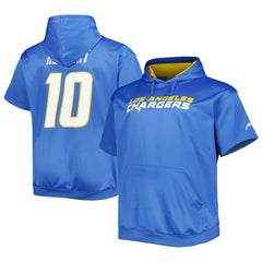 Justin Herbert Big & Tall Short Sleeve Pullover Hoodie - Los Angeles Chargers