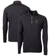 Cutter & Buck Adapt Eco Knit Stretch Recycled Quarter-Zip Throwback Pullover Top - Pittsburgh Steelers