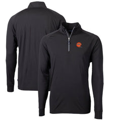 Cutter & Buck Adapt Eco Knit Stretch Recycled Quarter-Zip Throwback Pullover Top - Cincinnati Bengals