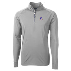 Cutter & Buck Adapt Eco Knit Stretch Recycled Quarter-Zip Throwback Pullover Top - New England Patriots