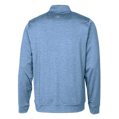 Cutter & Buck Stealth Heathered Throwback Logo Quarter-Zip Pullover Top - Buffalo Bills