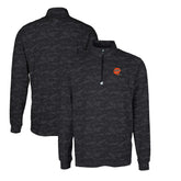Cutter & Buck Throwback Logo Traverse Camo Print Stretch Quarter-Zip Pullover Top - Cincinnati Bengals