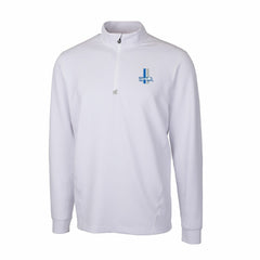 Cutter & Buck Throwback Logo Traverse Stretch Quarter-Zip Pullover Top - Detroit Lions