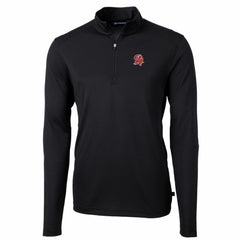 Cutter & Buck Throwback Logo Virtue Eco Pique Recycled Quarter-Zip Pullover Top - Tampa Bay Buccaneers