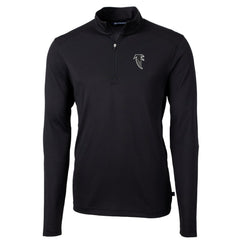 Cutter & Buck Throwback Logo Virtue Eco Pique Recycled Quarter-Zip Pullover Top - Atlanta Falcons