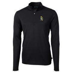 Cutter & Buck Throwback Logo Virtue Eco Pique Recycled Quarter-Zip Pullover Top - Green Bay Packers