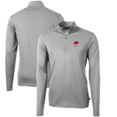 Cutter & Buck Throwback Logo Virtue Eco Pique Recycled Quarter-Zip Pullover Top - Buffalo Bills