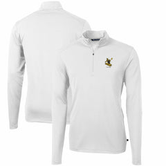 Cutter & Buck Throwback Logo Virtue Eco Pique Recycled Quarter-Zip Pullover Top - Pittsburgh Steelers