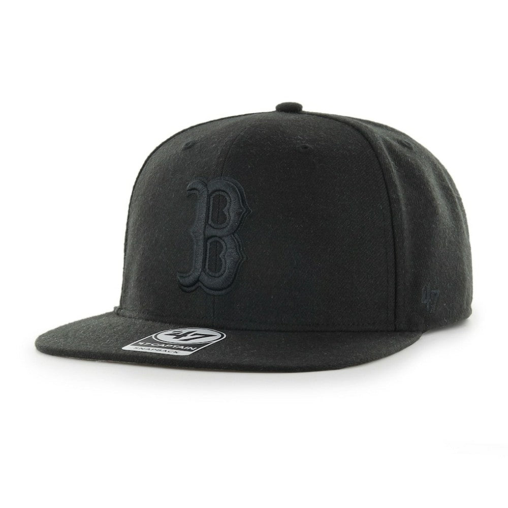 MLB Boston Red Sox '47 Primary Team Logo Snapback Adjustable Hat – Black