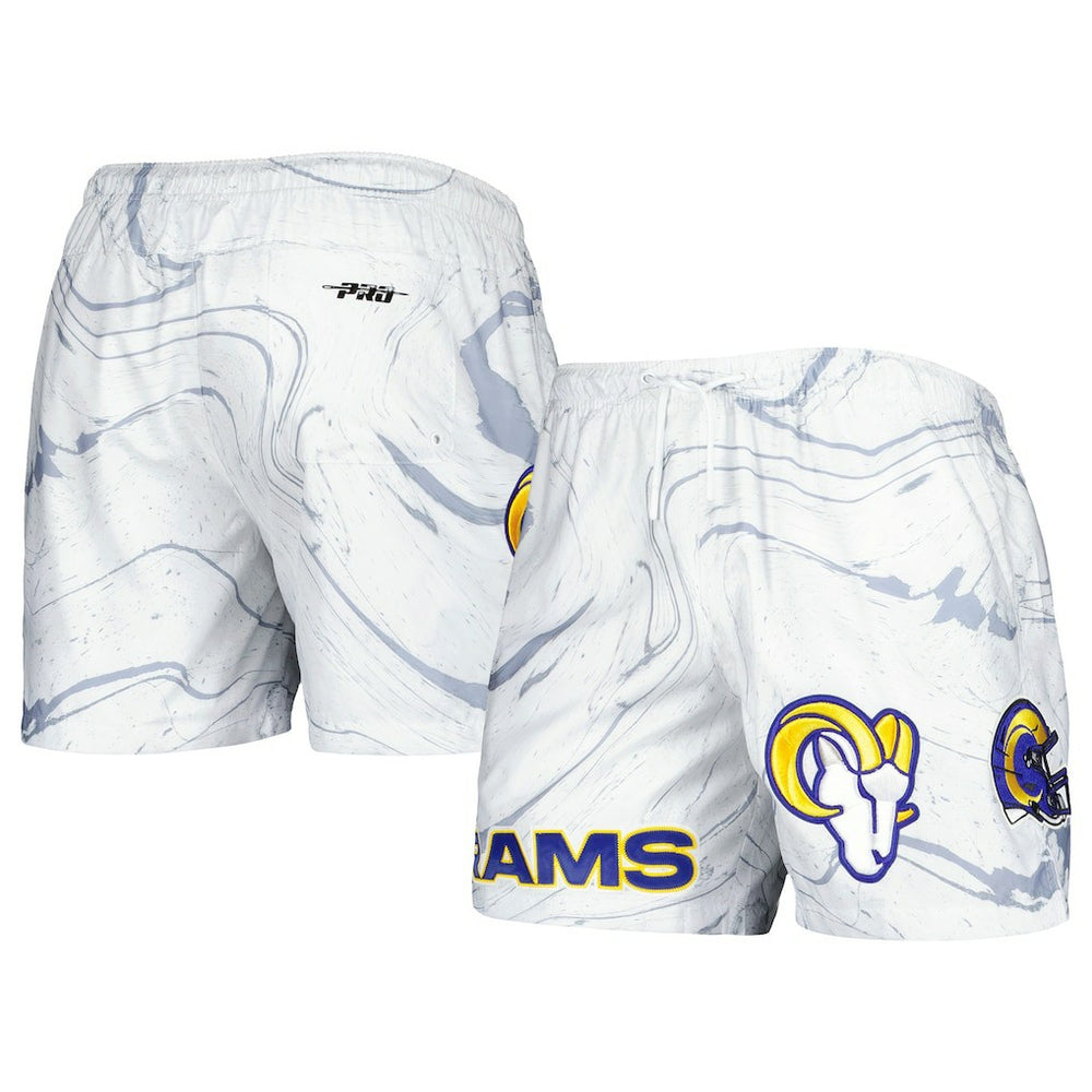 Pro Standard Allover Marble Print Shorts - Los Angeles Rams