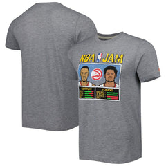 NBA Dejounte Murray & Trae Young Atlanta Hawks Homage NBA Jam Tri-Blend T-Shirt