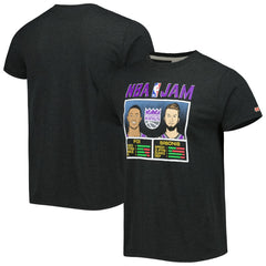 NBA De'Aaron Fox & Domantas Sabonis Sacramento Kings Homage NBA Jam Tri-Blend T-Shirt