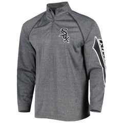 MLB Chicago White Sox Stitches Wordmark Raglan Quarter-Zip Top