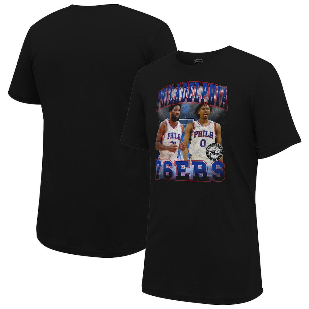 NBA Joel Embiid & Tyrese Maxey Philadelphia 76ers Stadium Essentials Unisex Player Duo T-Shirt