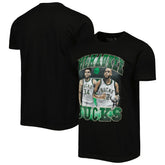 NBA Giannis Antetokounmpo & Khris Middleton Milwaukee Bucks Stadium Essentials Unisex Player Duo T-Shirt