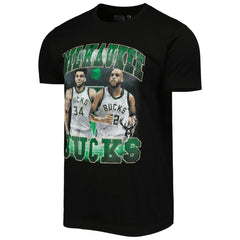 NBA Giannis Antetokounmpo & Khris Middleton Milwaukee Bucks Stadium Essentials Unisex Player Duo T-Shirt