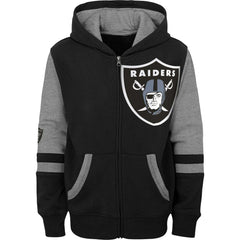 Preschool Stadium Color Block Full-Zip Hoodie - Las Vegas Raiders