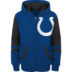 Youth Colorblock Full-Zip Hoodie - Indianapolis Colts