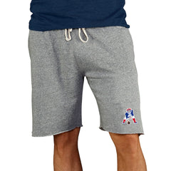 Concepts Sport Throwback Logo Mainstream Terry Shorts - New England Patriots