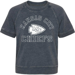 Girls Juniors Cheer Squad Raglan T-Shirt - Kansas City Chiefs