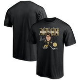NHL Black Ray Bourque Boston Bruins Player Caricature T-Shirt