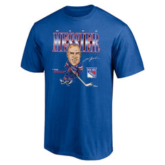NHL Blue Mark Messier New York Rangers Player Caricature T-Shirt