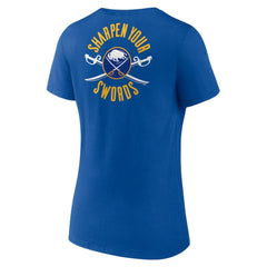 NHL Royal Buffalo Sabres Women's Territorial V-Neck T-Shirt