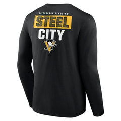 NHL Black Pittsburgh Penguins Territorial Long Sleeve T-Shirt
