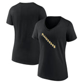 NHL Black Pittsburgh Penguins Women's Alternate Logo V-Neck T-Shirt