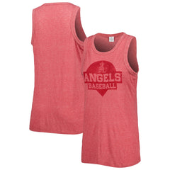 MLB Los Angeles Angels Soft as a Grape Women's Tri-Blend Tank Top