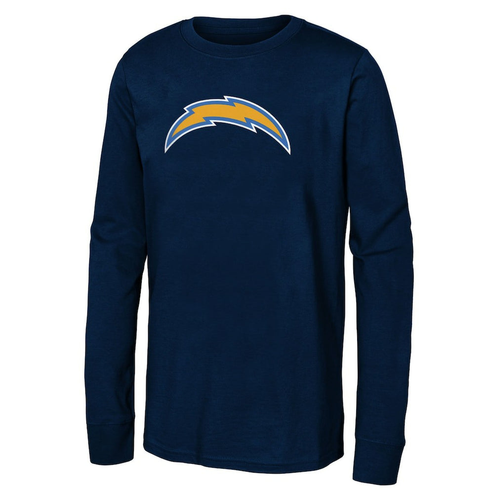 Youth Primary Logo Long Sleeve T-Shirt - Los Angeles Chargers