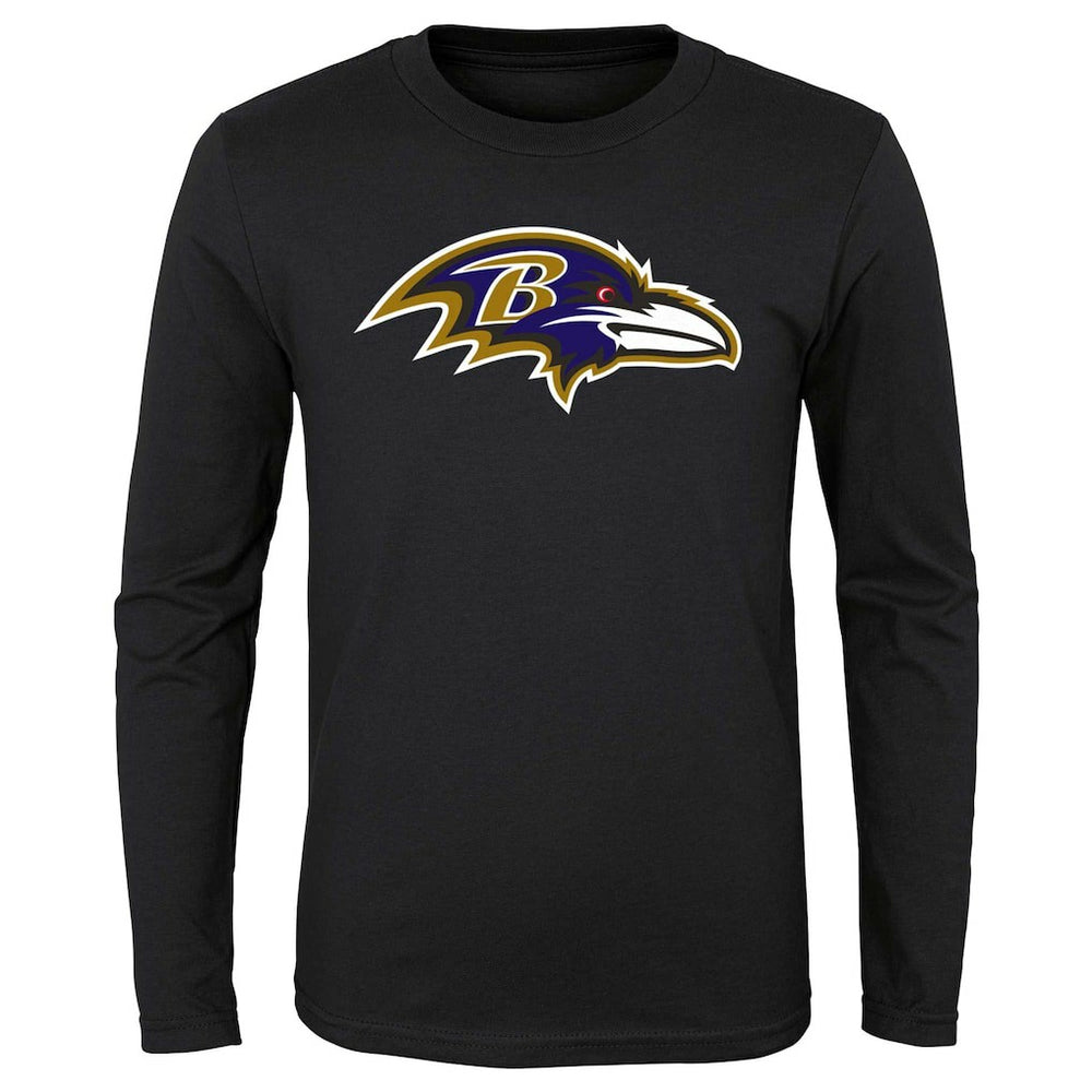 Youth Primary Logo Long Sleeve T-Shirt - Baltimore Ravens